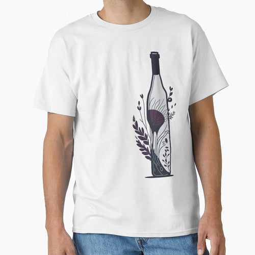 Aesthetic Flower Wine Bottle by Cravio
