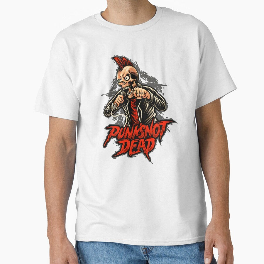 Punk's Not Dead Skull Punk Rock by TshirtsOnline-