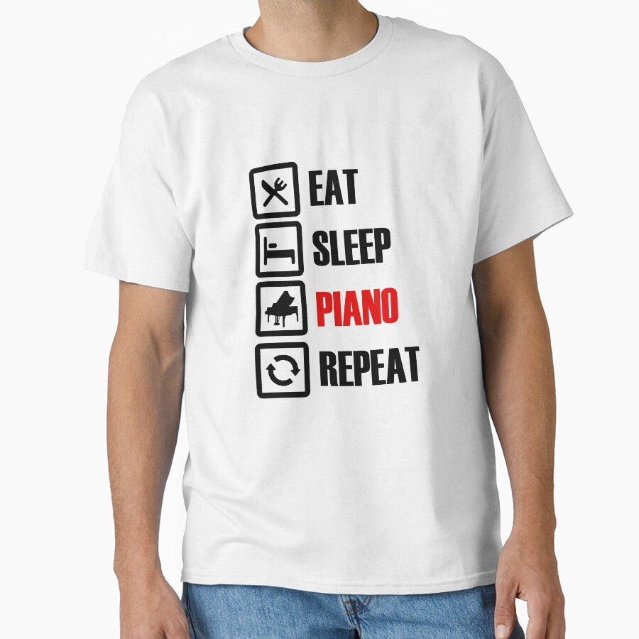eat sleep piano repeat pianist gifts by SwifTech