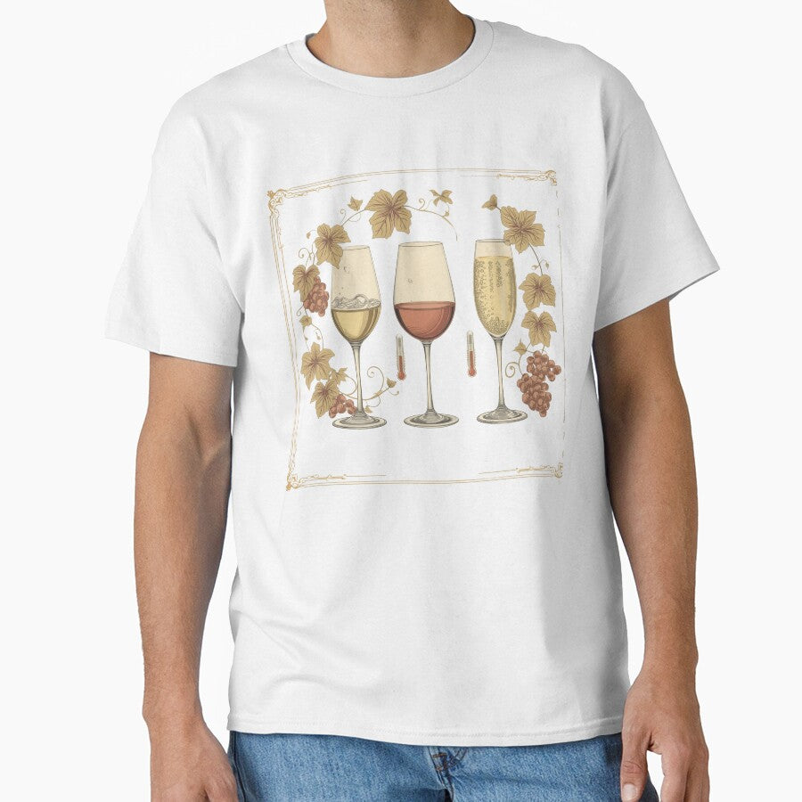 Wine Serving Temperature Guide – Elegant Vintage Illustration by VintageTips