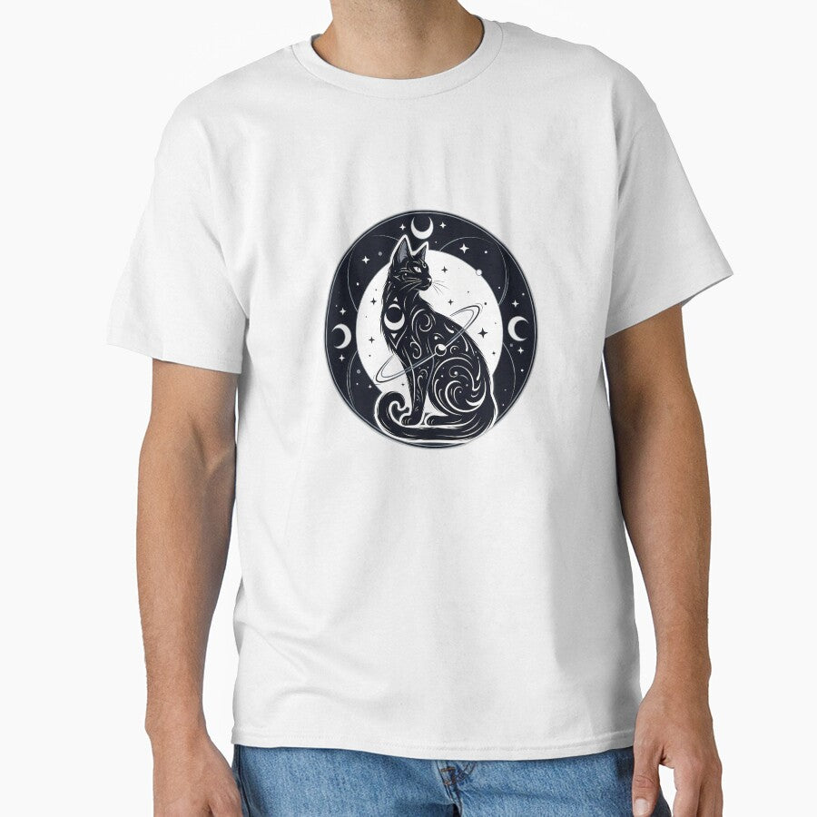 Celestial Goth Cat Oracle Crest by IllumeInk