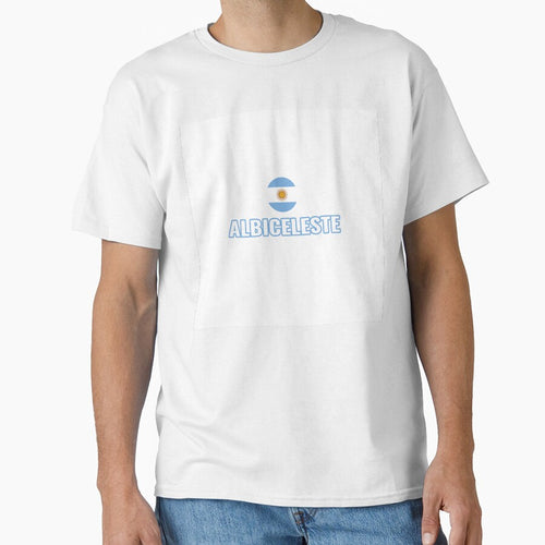 ALBICELESTE – Argentine Flag Fan Tee | Uncle Jichuan by Uncle-Jichuan