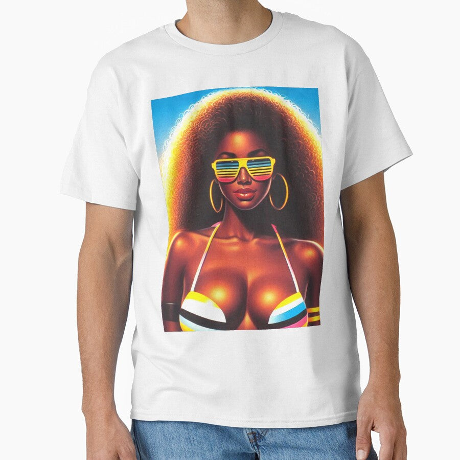 80s Retrowave Summer Girl by PulpVintage