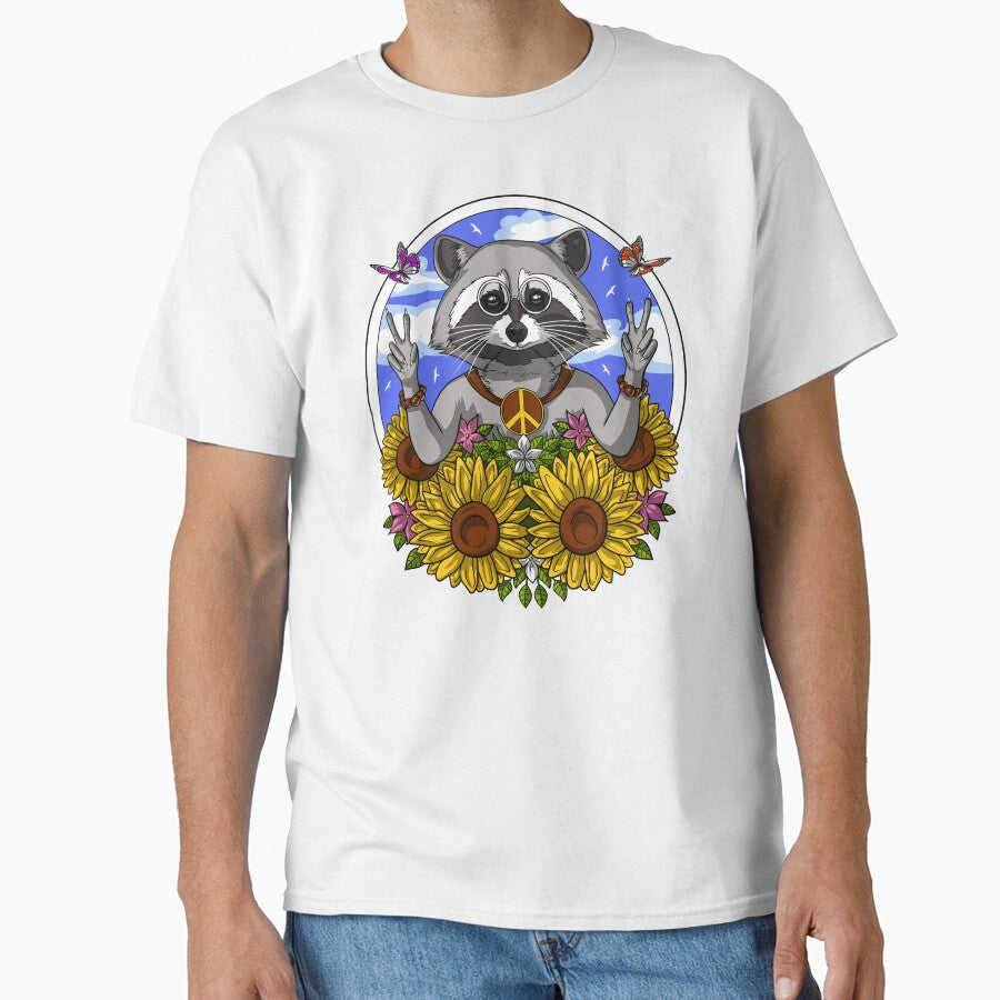 Hippie Raccoon by underheaven