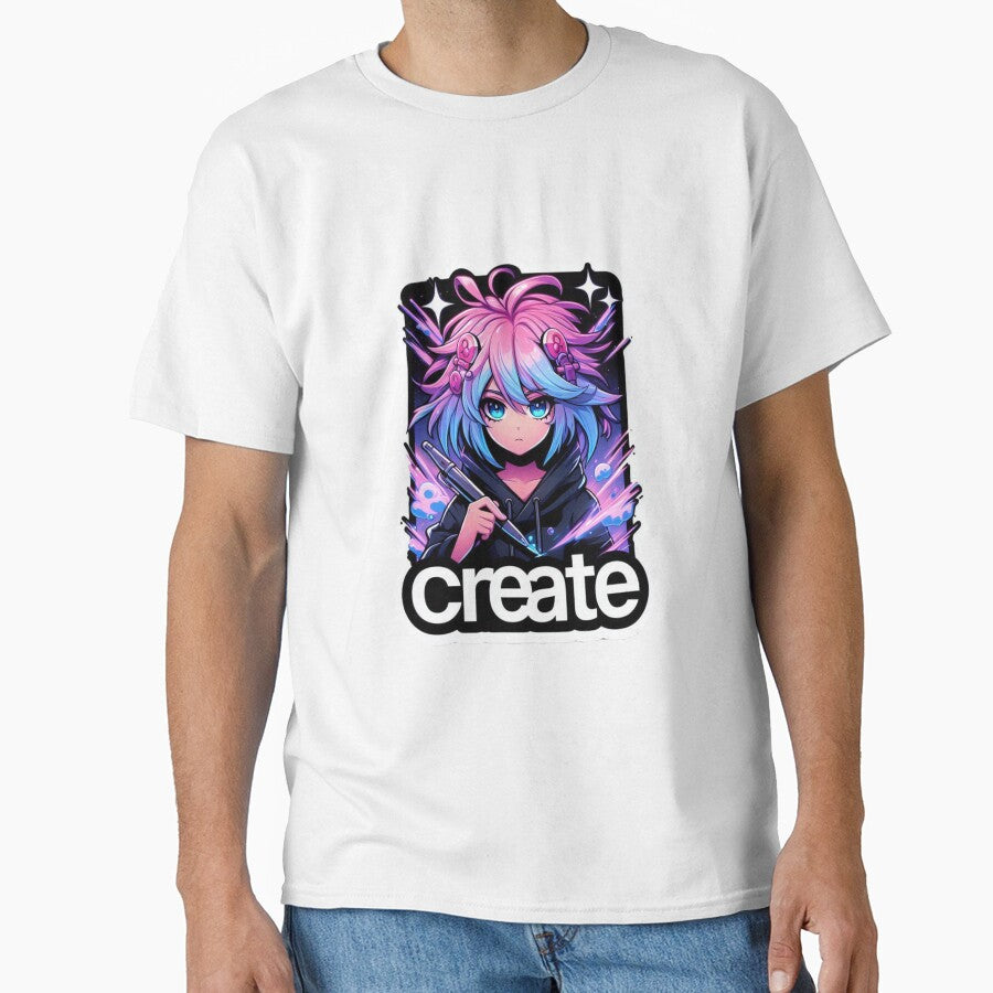 Anime girl is commanding: Create! by Razzi-Shop