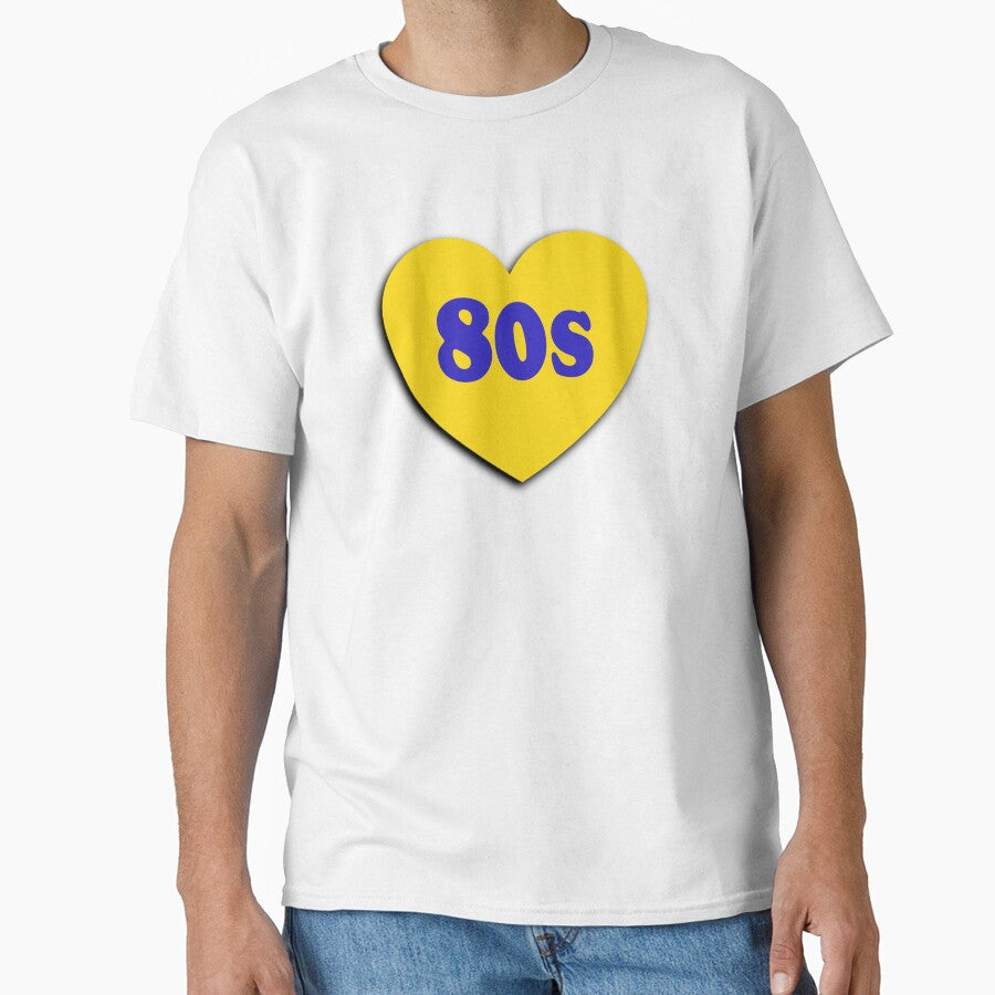 I love the 80s - Retro 1980s iridescent heart by Inspirationmotivation