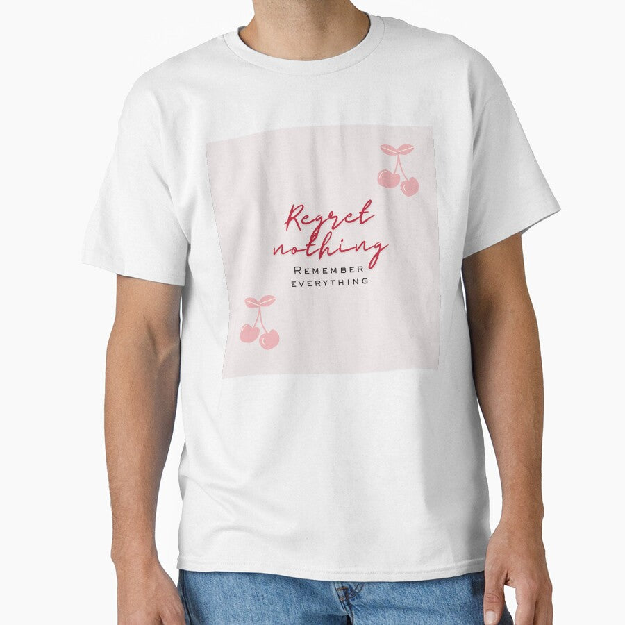 Copy of regret nothing minimalism quote design by CozyAuraco