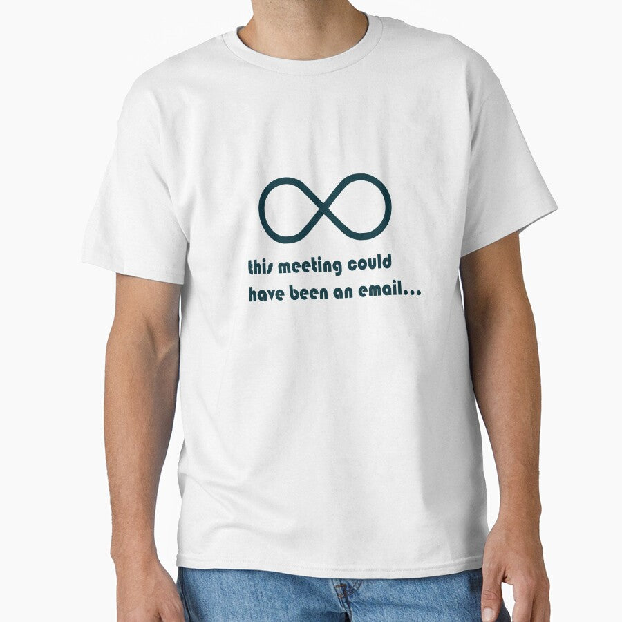 Funny Office Meeting Infinity Symbol Design by quibrak