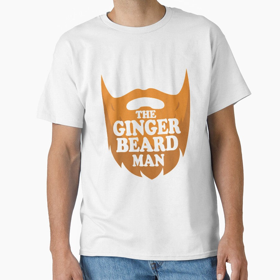The Ginger Beard Man Tee Beards Lover Novelty by CatherineRogers