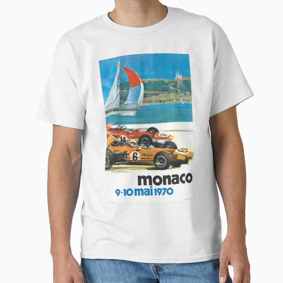 1970 Monaco Grand Prix Racing Poster by retrographics