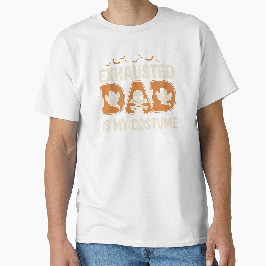 Exhausted Dad Halloween Costume Funny Tired Father Joke by alenaz