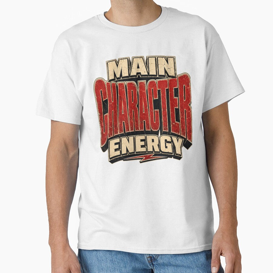 "Main Character Energy" Bold Grunge Typography by aashcreat