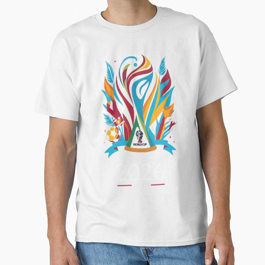 Colorful Soccer Trophy 2026 International Football Fan Classic T-Shirt by BlitCrankMath