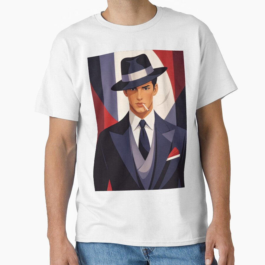 Wall Art - Postcard - Art Deco Gentleman Elegance by ForeverPrintsOK