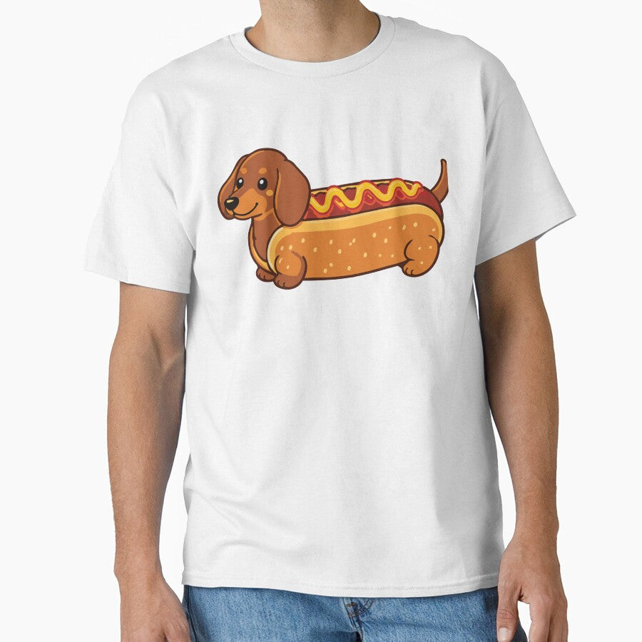Hot dog dachshund by AbstractArielle