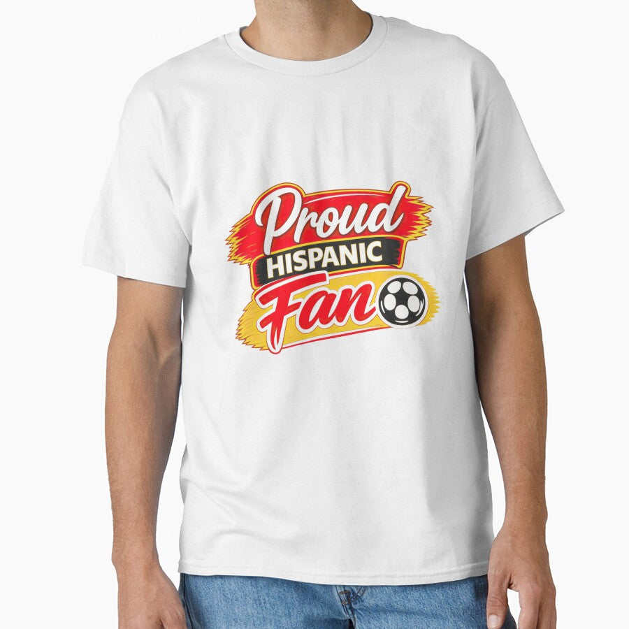 Proud Hispanic Fan Soccer Apparel Graphic by Sizzorize