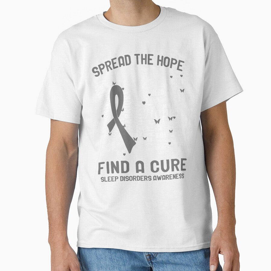 Butterfly Ribbon Spread The Hope Find A Cure Sleep Disorders Awareness by Tadmab