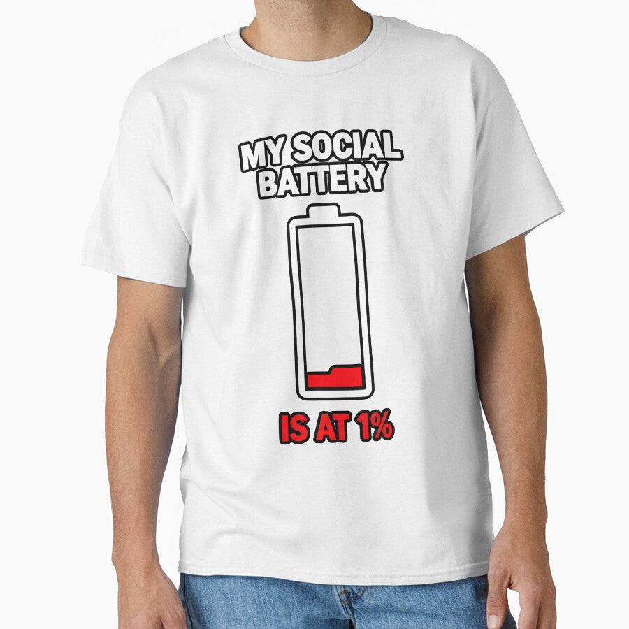 My Social Battery Is At 1% by Stikaro