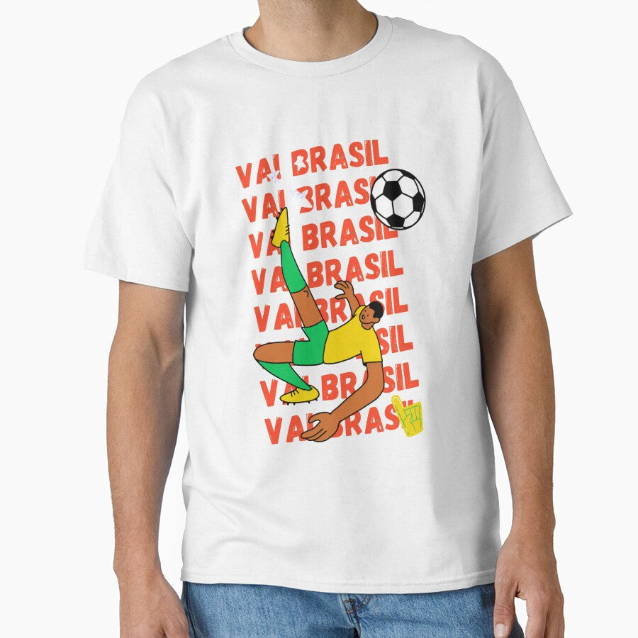 Brazil Football Vai Brasil Soccer Fan by Oniyasha