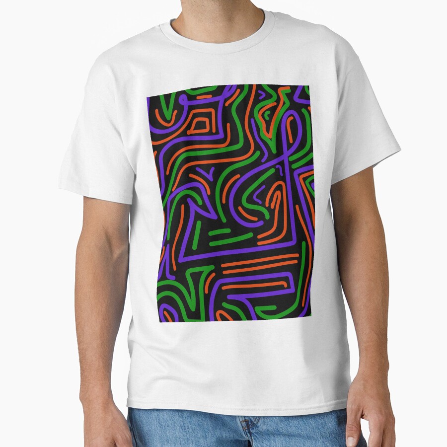 90s movie theater inspired funky swirling pattern- Drive-in by studioarchive