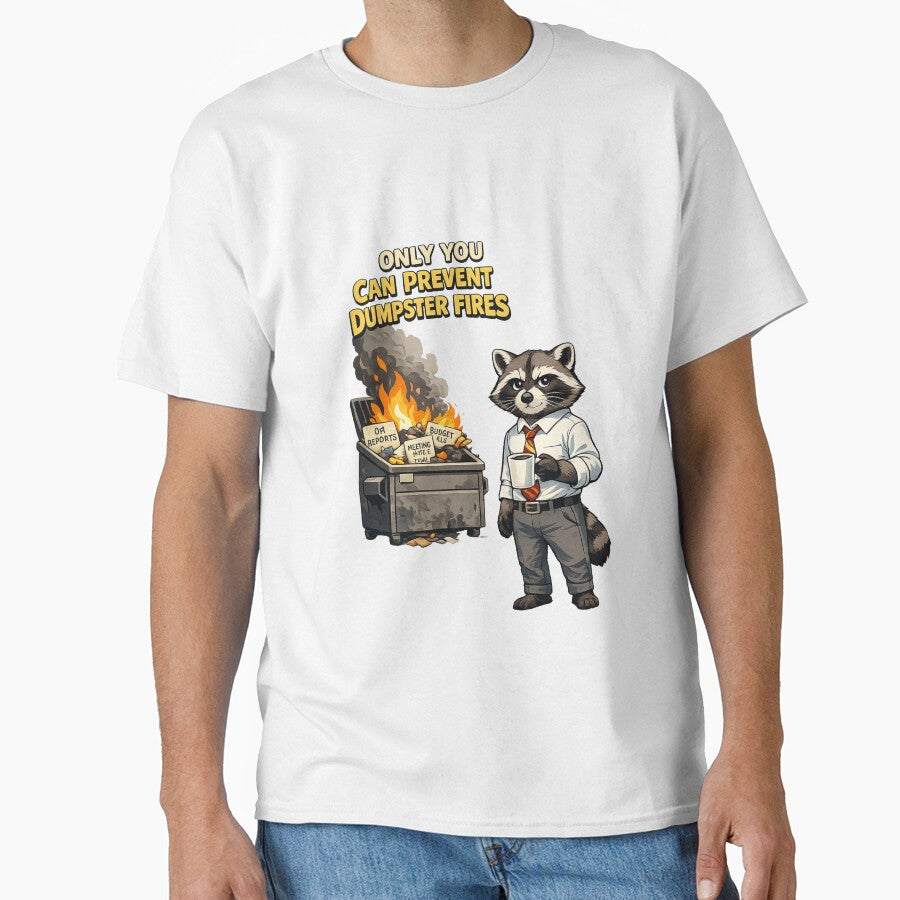 Only You Can Prevent Dumpster Fires Raccoon by madebysiwa