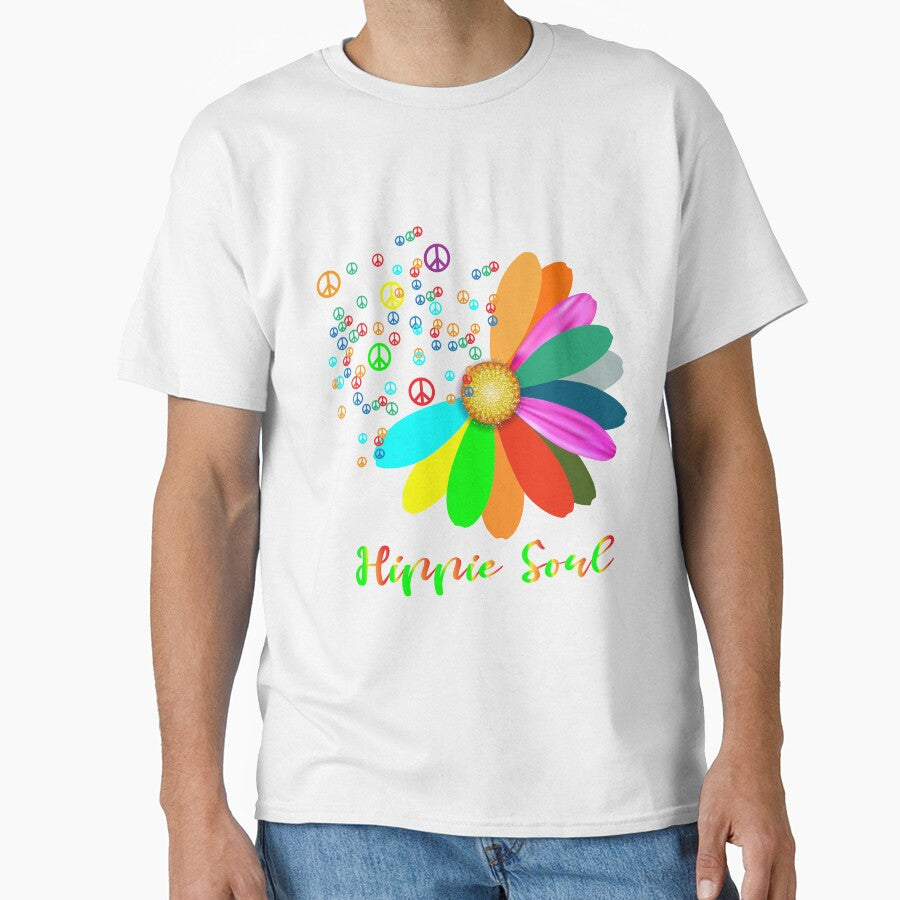 Daisy Peace Sign Hippie Soul , Flower Lovers by shinoshop