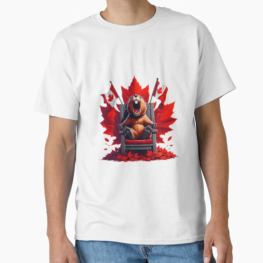 Howling Beaver Canadian Royal Beaver – Maple Leaf Icon by latelierdechris