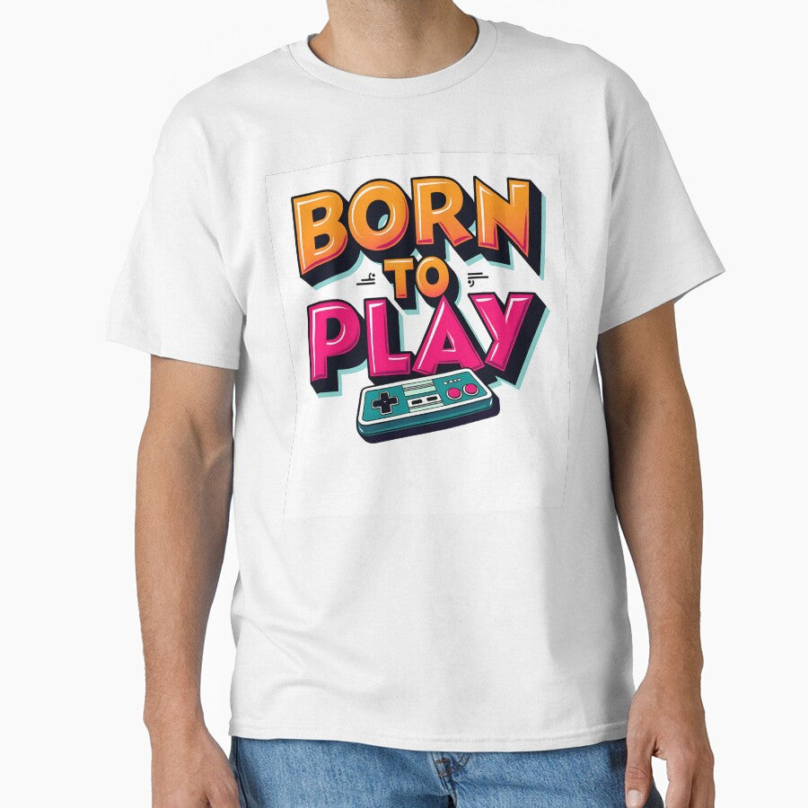 Born to Play Soccer Funny Football Lover Gift T-Shirt by MilaPrintify