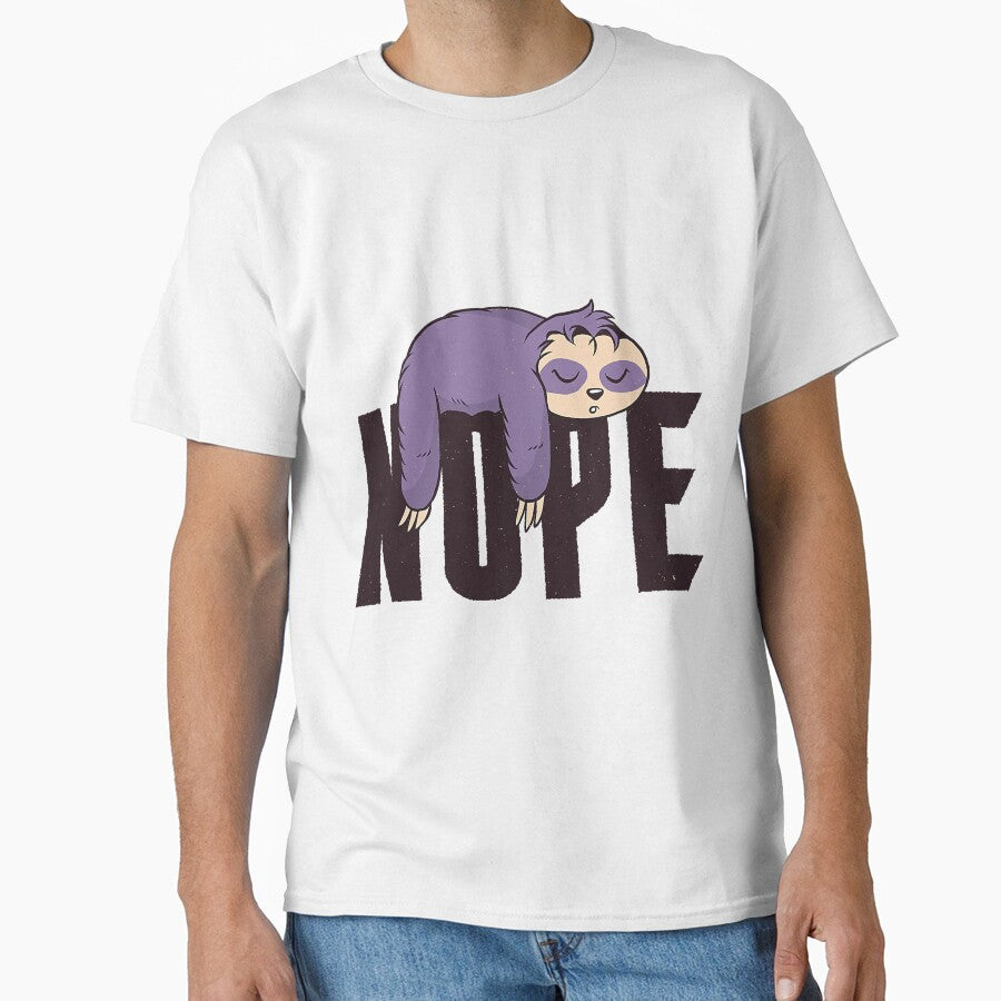 Nope Sloth Funny Lazy Idea by NeverLoseSF