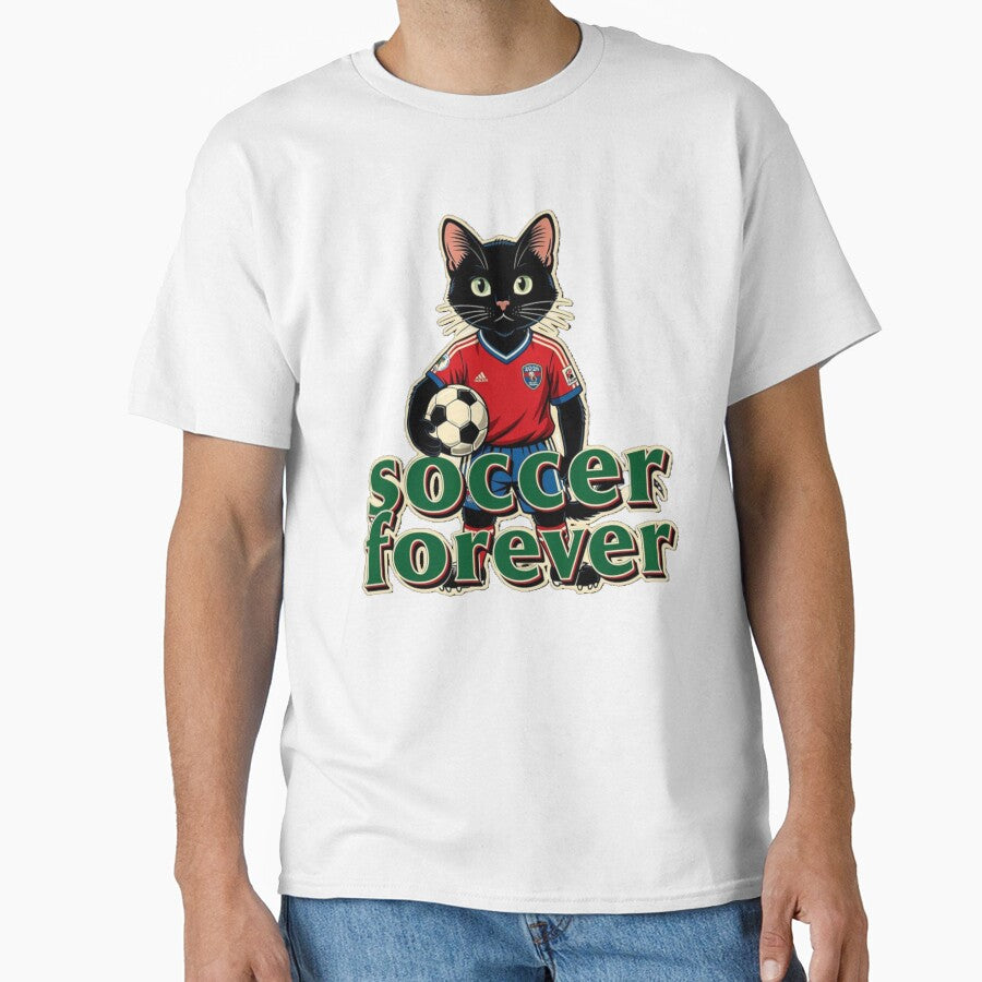 Soccer Forever Retro Cat by FantasyPearl