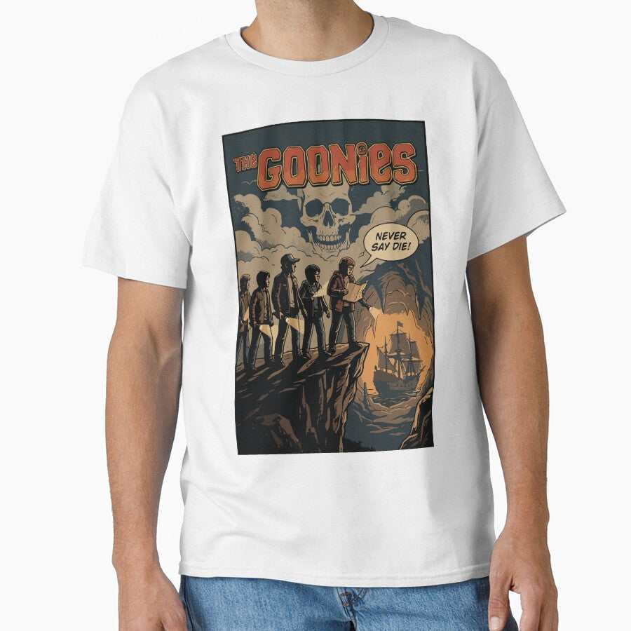 The Goonies Never Say Die Retro Comic Book Cover by tigrootiger