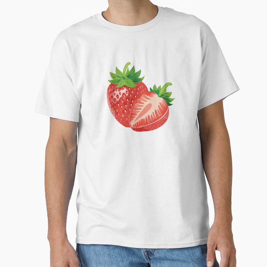 Cute Strawberry Aesthetic Sticker by Design by TZ