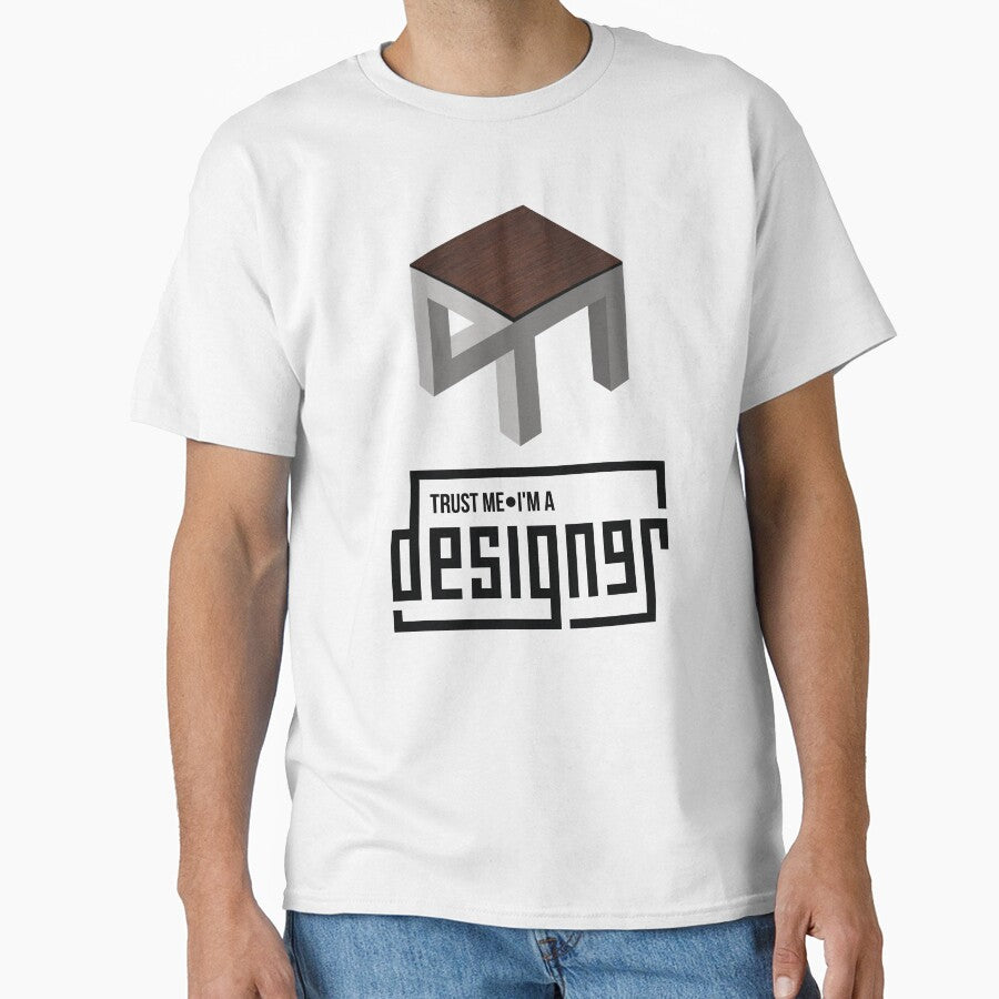 Trust me - I'm a designer - with an optical illusion by knappidesign