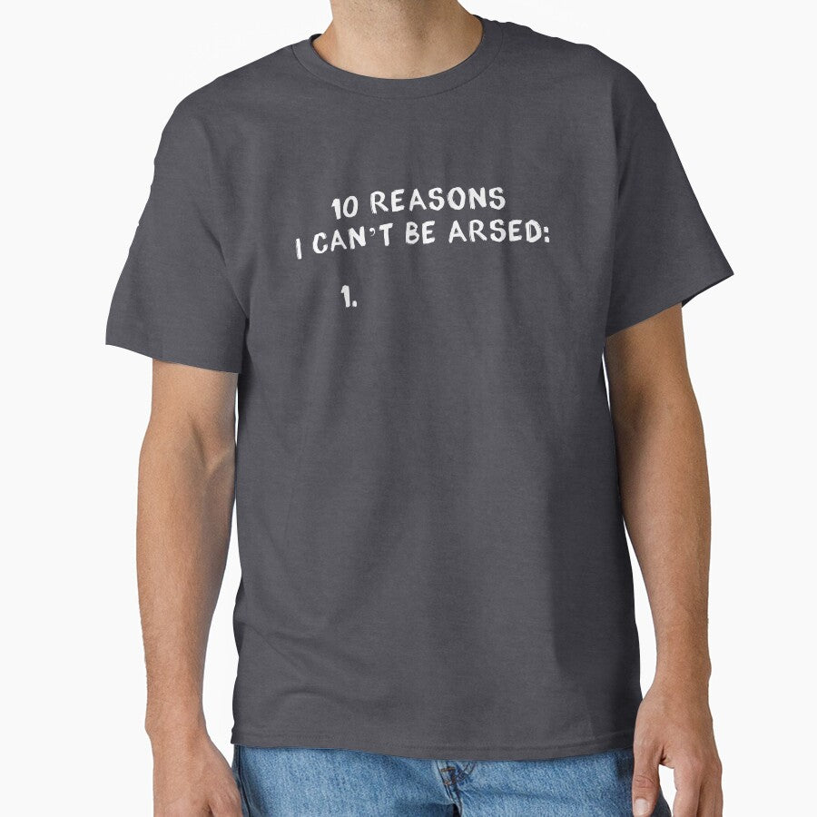 10 reasons I can't be arsed by JurassicArt