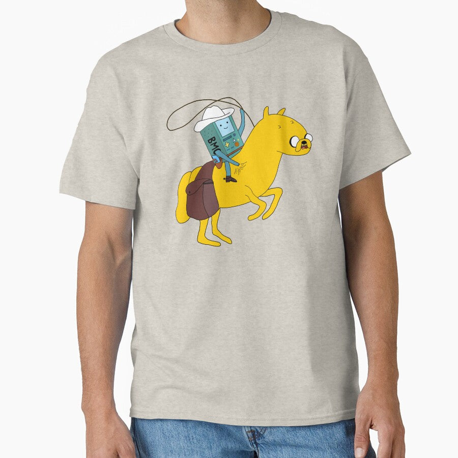 BMO and Jake The Cowboy and The Horse by karamram