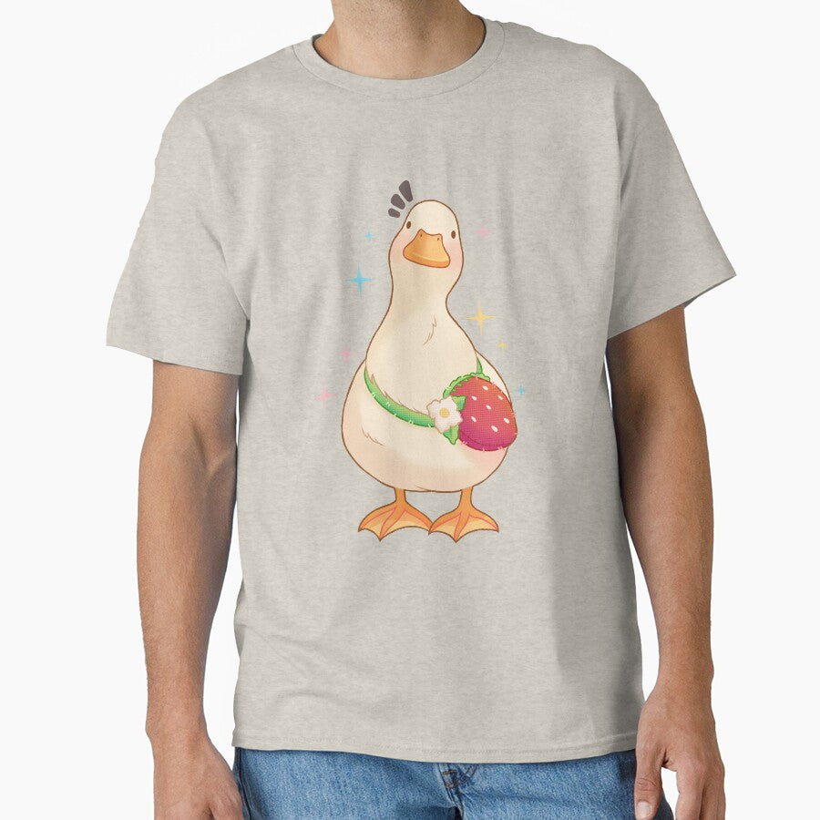 duck with strawberry bag by CuteBlueArt