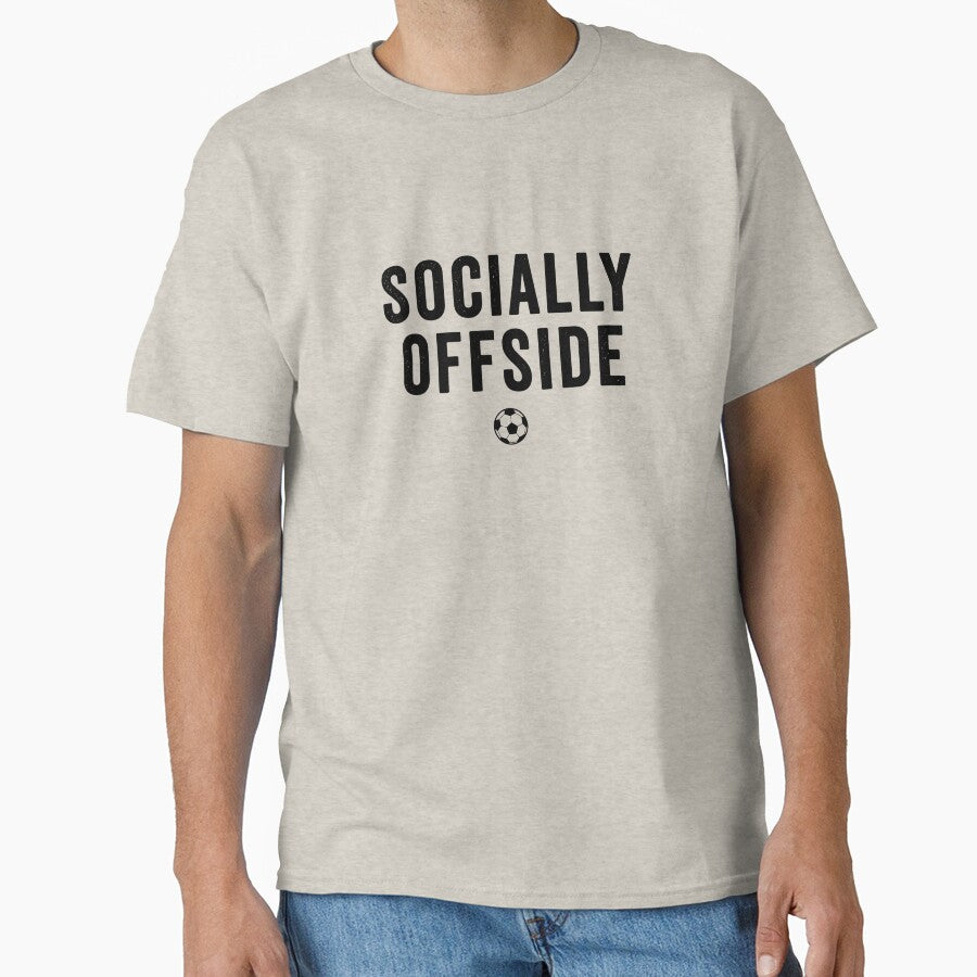Socially Offside – Introvert Soccer Shirt | Funny Football World Cup Graphic Tee by SkullVor