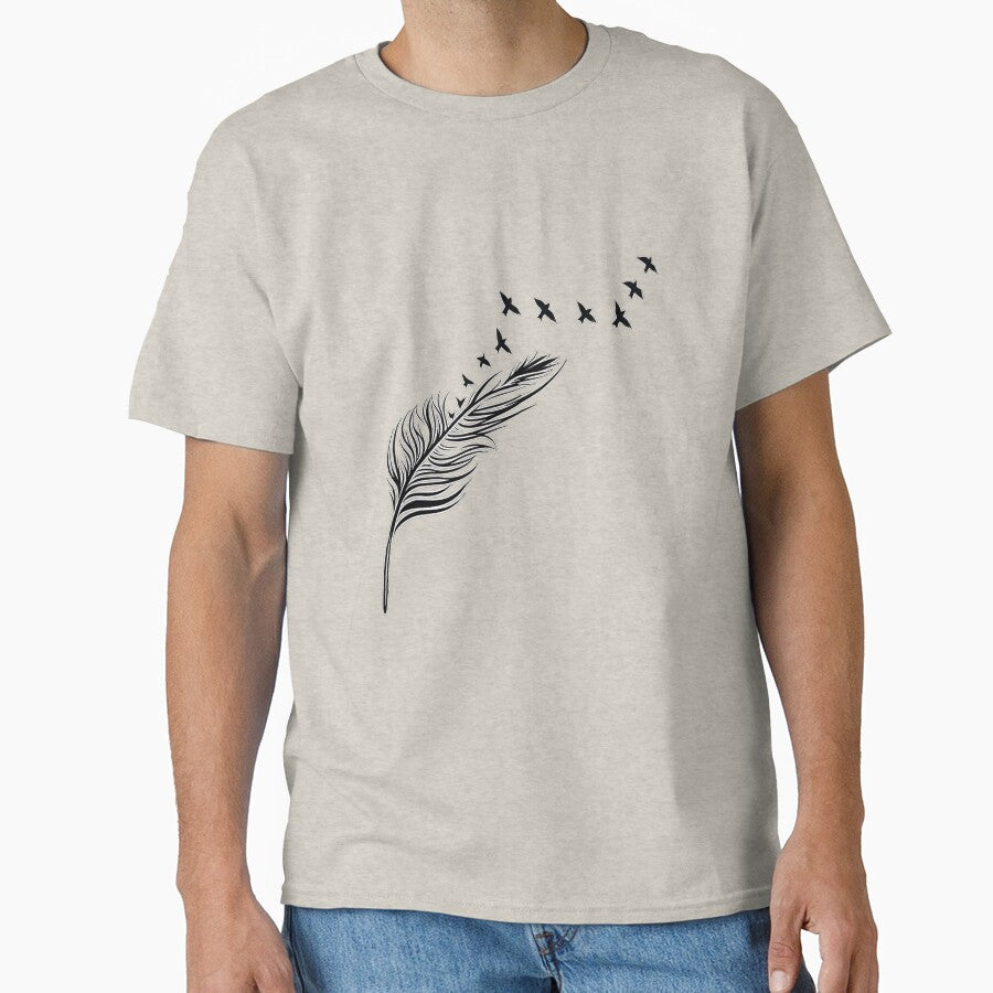 Feather minimalism line art by Natart1004
