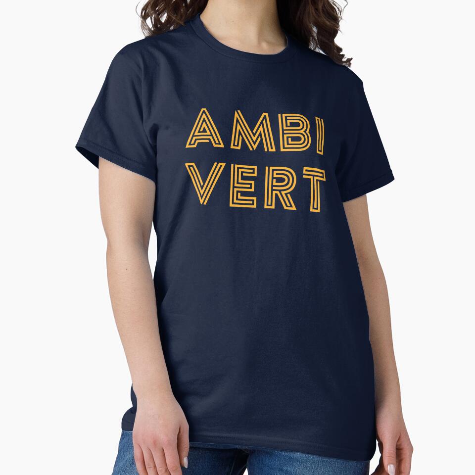 Ambivert - Yellow Print by teeworthy