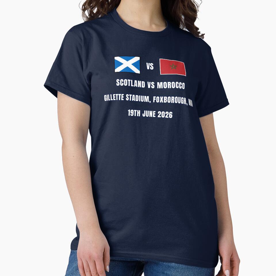 Scotland vs Morocco 19 June 2026 – Football Match Design Foxborough by The Hairy Melon