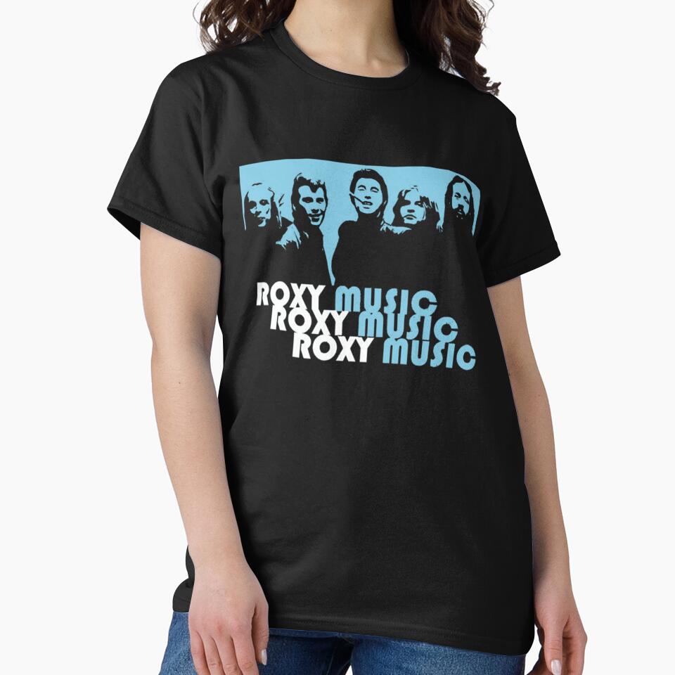 Roxy Music New Wave Retro Band Typography Design by Masonmarybell