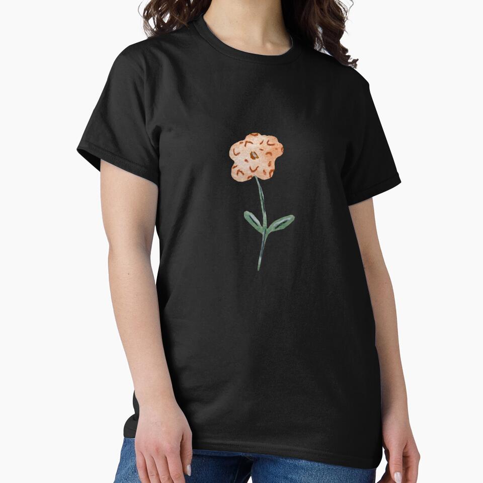 Flower dusty pink textured a watercolor sketch black by Yana Mustafina | Boho Soulful Designs