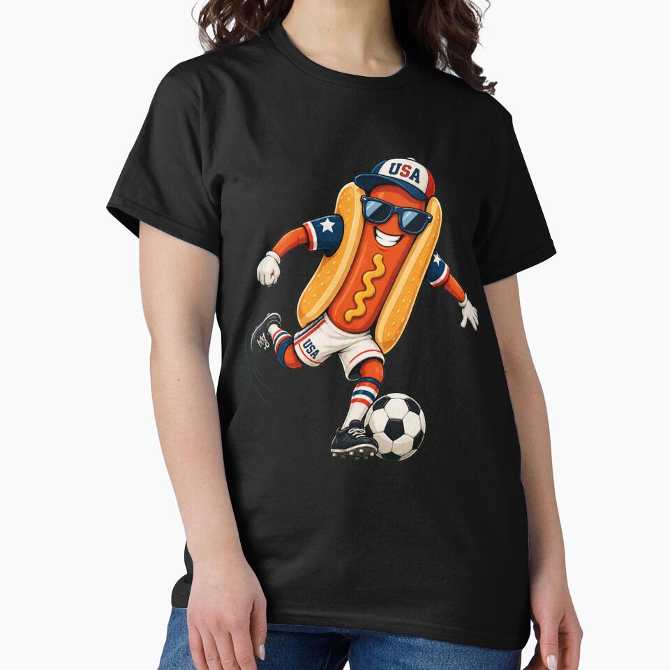 USA Soccer Hot Dog Fan Mascot by MotivaChic