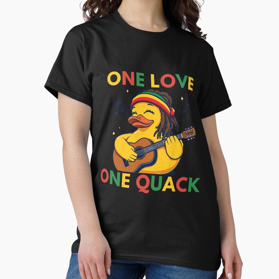 Reggae Duck – One Love One Quack Funny Rasta Rubber Duck by RubberQuack