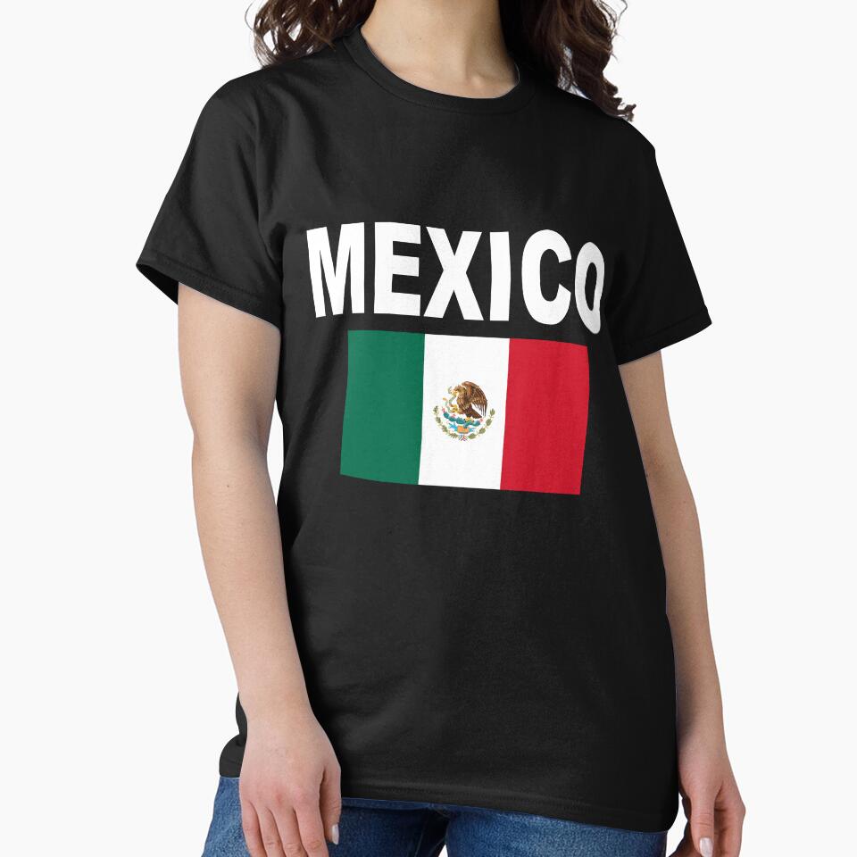 Mexico Flag Shirt Cool Mexican Flags Soccer Jersey Gift Tee by BCNDesign