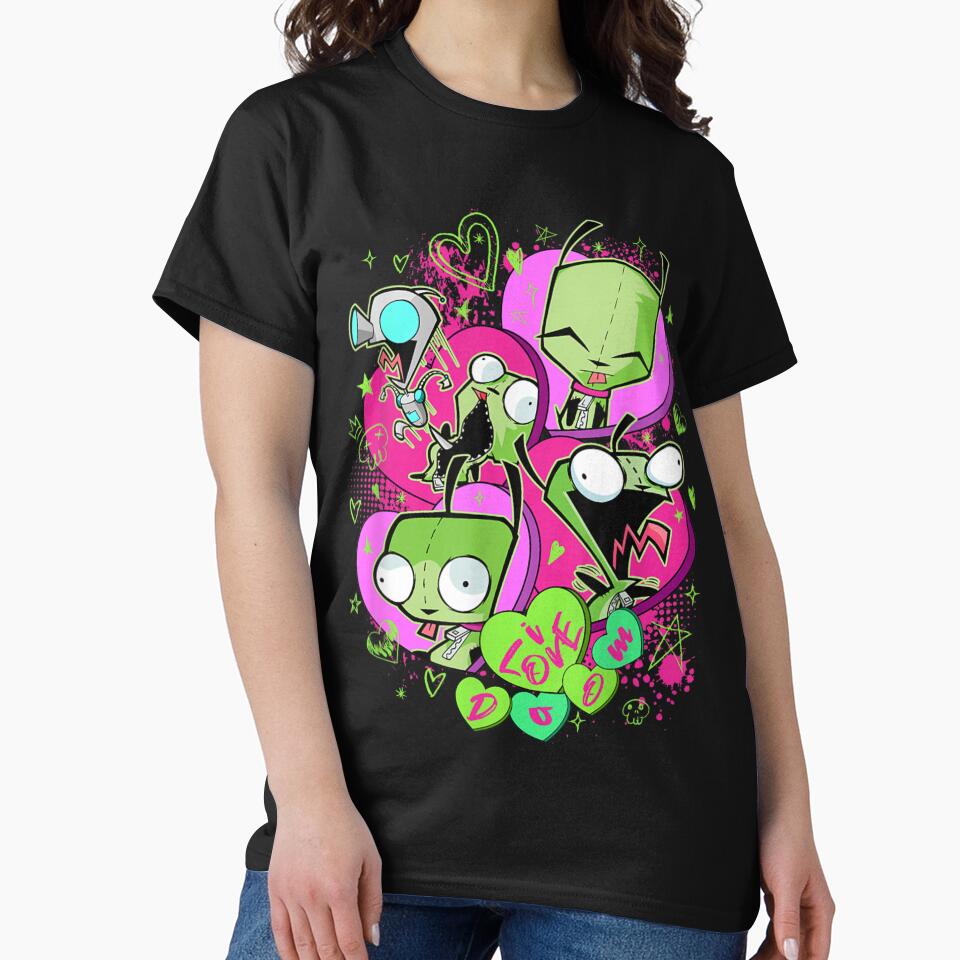 Invader Zim Valentine's Day Gir I Love Doom Poster by Serene woods