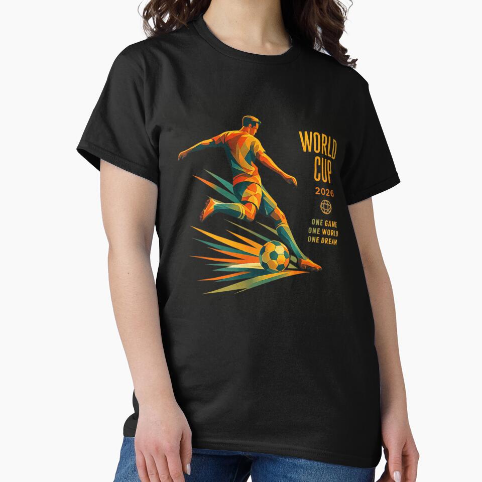 World Cup 2026 Soccer Player Dynamic Abstract Geometric Football Graphic by StanaLuis