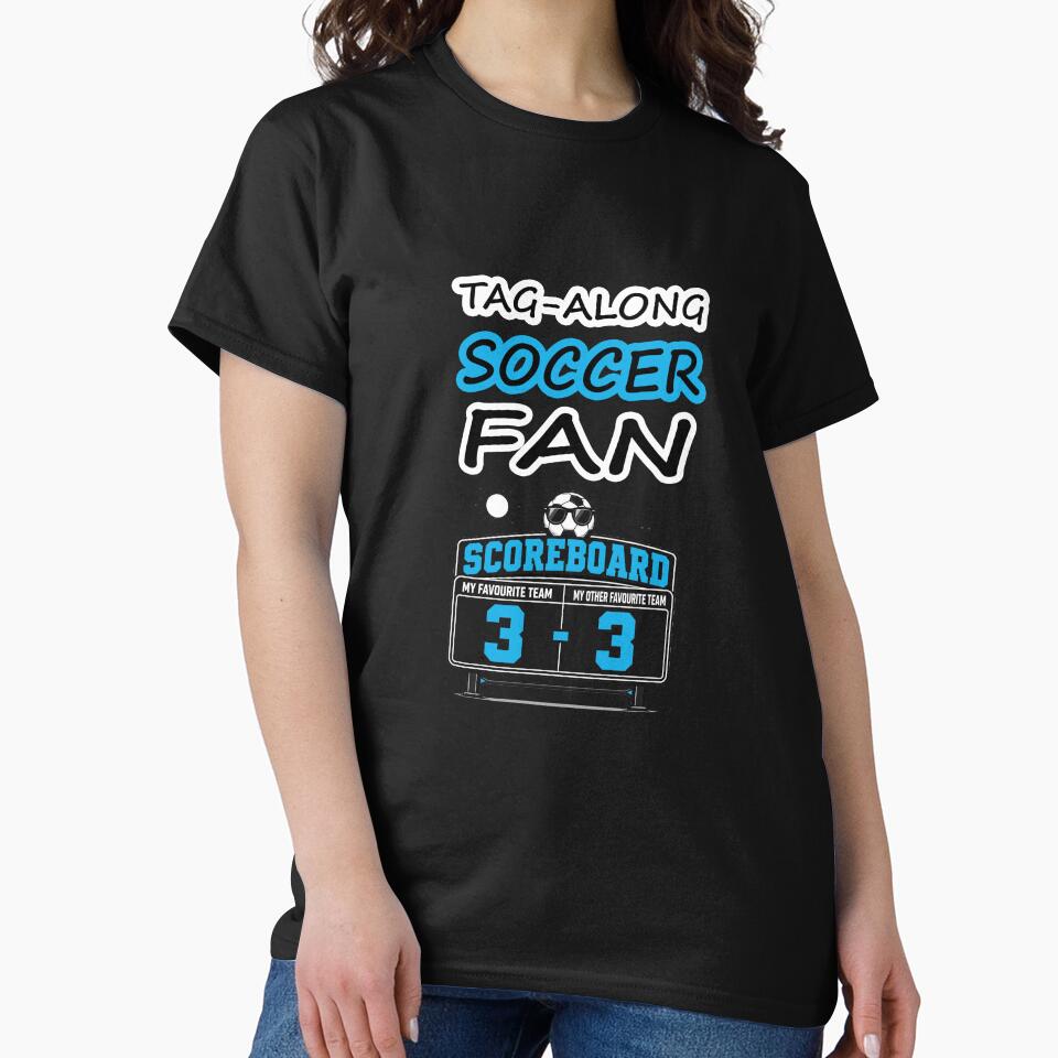 Tag-Along SOCCER FAN and Soccer Scoreboard Humor - Blue by Beachy