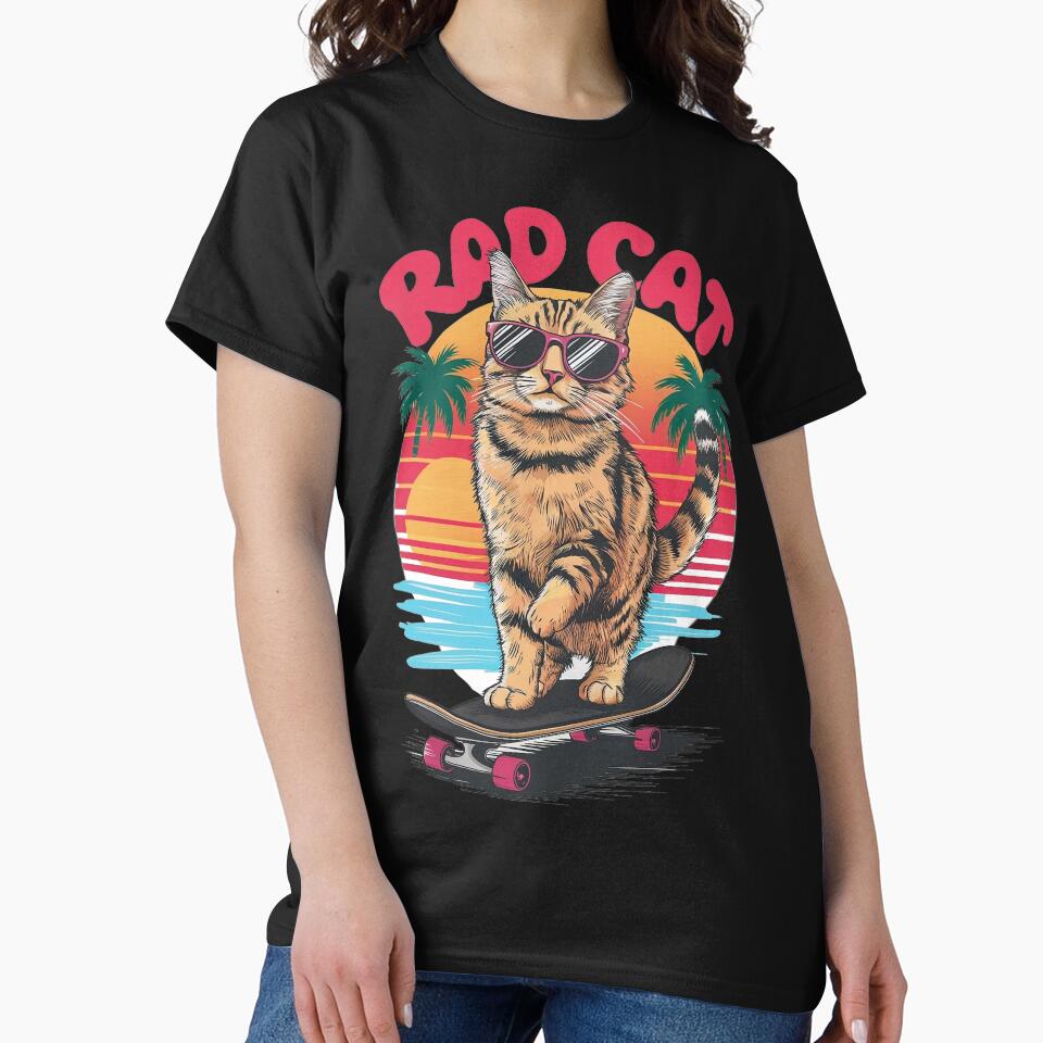 RAD CAT ON A SKATEBOARD by Catzy Live®