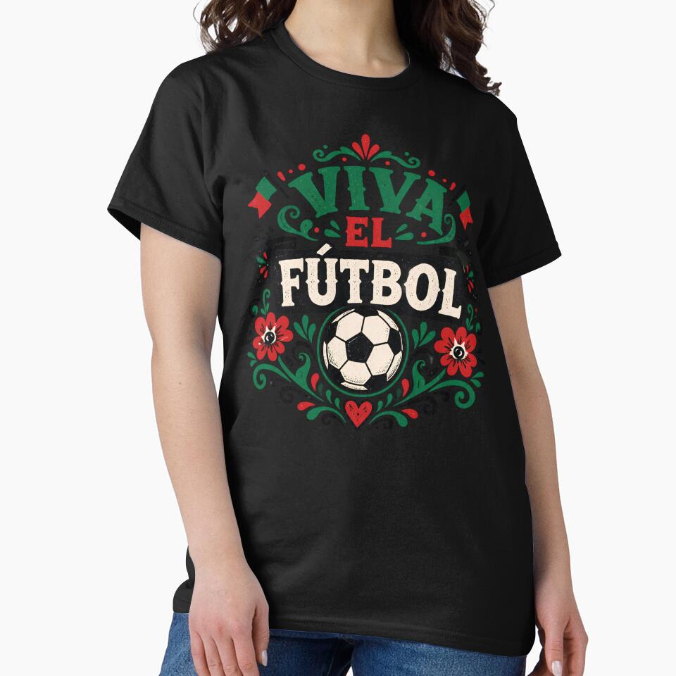 Viva El Futbol Mexican Folk Art Style by RoooDesigns